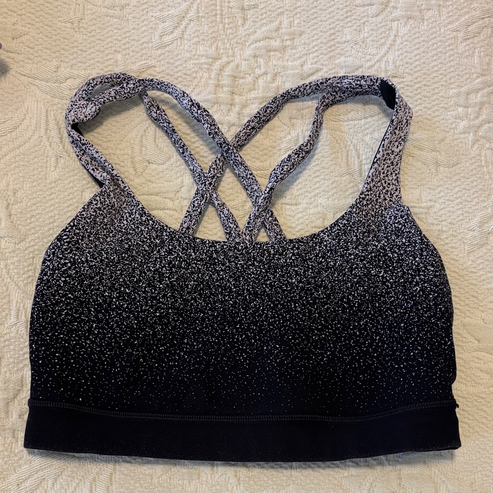 Lululemon Athletica Black and White Sports Bra